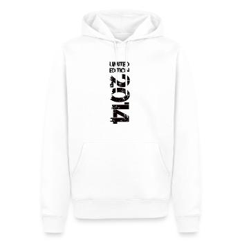 Édition limitée 2014 - Sweat à capuche Premium bio Homme - blanc - Devant - Nico (187cm)