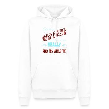 bookworm author novelist funny sayings writers - Men’s Premium Organic Hoodie - white - Front - Nico (187cm)