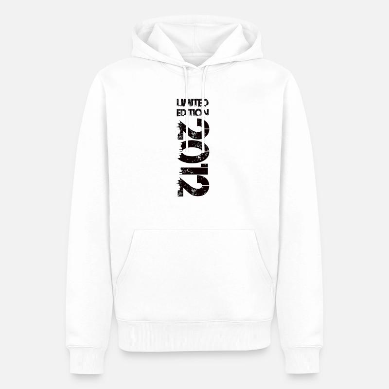 Limited Edition 2012 - Männer Premium Bio Hoodie - Weiß