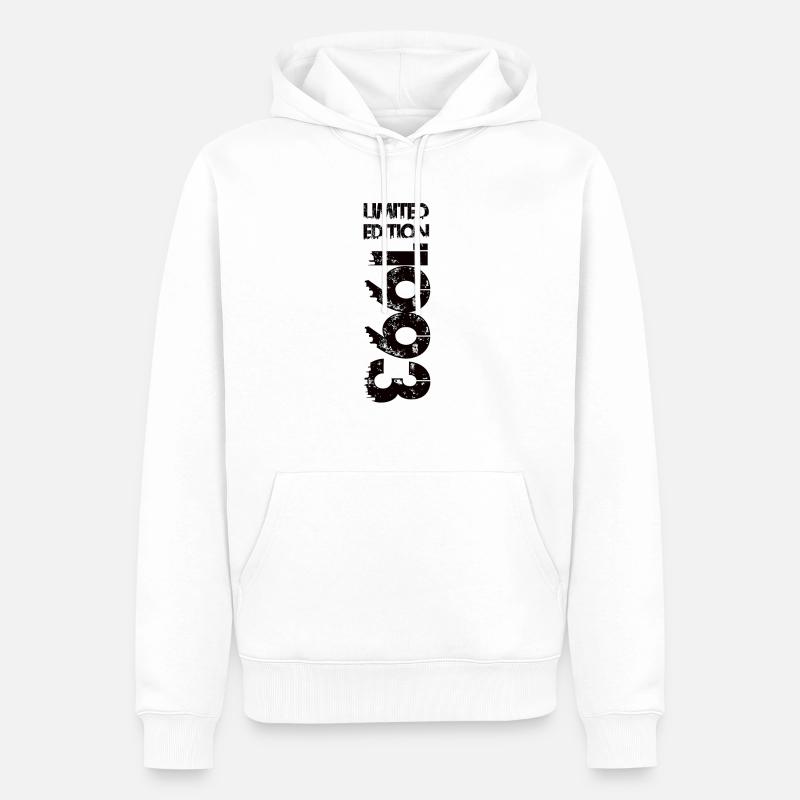 Édition limitée 1993 - Sweat à capuche Premium bio Homme - blanc