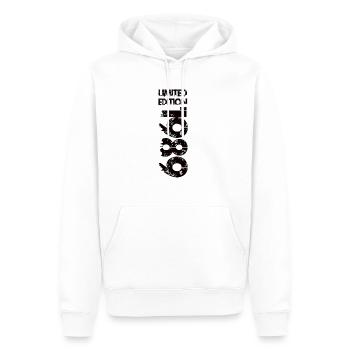 Édition limitée 1989 - Sweat à capuche Premium bio Homme - blanc - Devant - Nico (187cm)