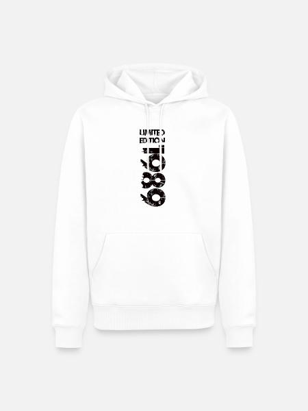 Édition limitée 1989 - Sweat à capuche Premium bio Homme - blanc