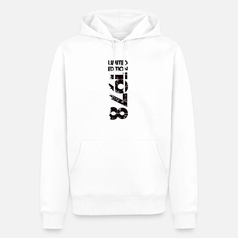 Édition limitée 1978 - Sweat à capuche Premium bio Homme - blanc