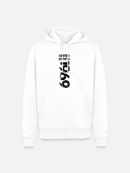 Édition limitée 1969 - Sweat à capuche Premium bio Homme - blanc