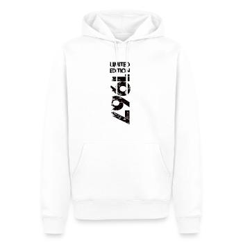 Édition limitée 1967 - Sweat à capuche Premium bio Homme - blanc - Devant - Nico (187cm)