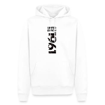 Édition limitée 1961 - Sweat à capuche Premium bio Homme - blanc - Devant - Nico (187cm)