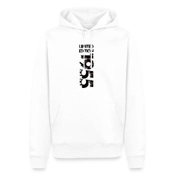 Édition limitée 1955 - Sweat à capuche Premium bio Homme - blanc - Devant - Nico (187cm)
