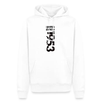 Édition limitée 1953 - Sweat à capuche Premium bio Homme - blanc - Devant - Nico (187cm)