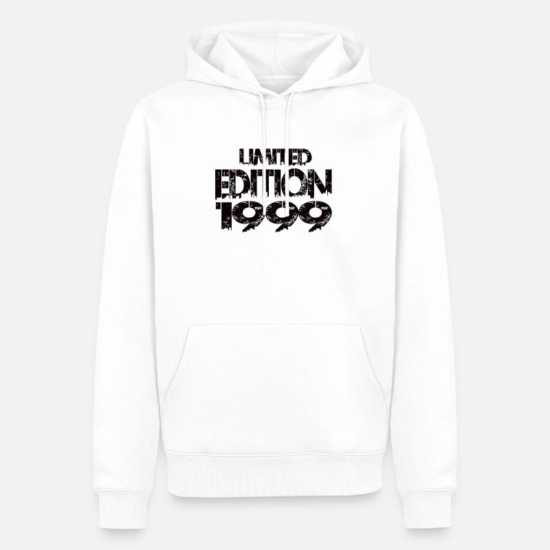 Édition limitée 1999 - Sweat à capuche Premium bio Homme - blanc