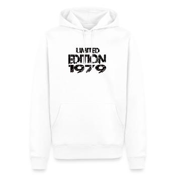 Limited Edition 1979 - Männer Premium Bio Hoodie - Weiß - Vorne - Nico (187cm)