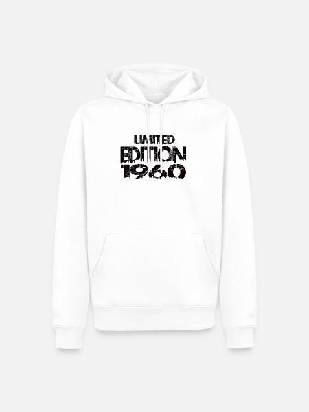 Édition limitée 1960 - Sweat à capuche Premium bio Homme - blanc