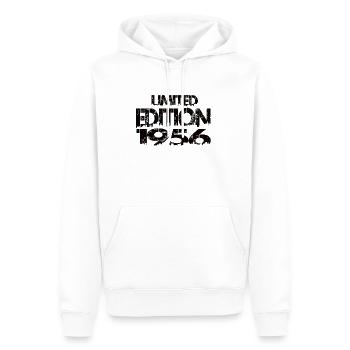 Édition limitée 1956 - Sweat à capuche Premium bio Homme - blanc - Devant - Nico (187cm)