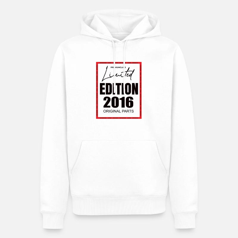 Édition limitée 2016 - Sweat à capuche Premium bio Homme - blanc
