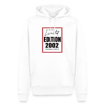 Édition limitée 2002 - Sweat à capuche Premium bio Homme - blanc - Devant - Nico (187cm)