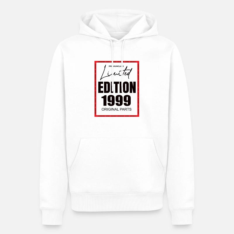 Édition limitée 1999 - Sweat à capuche Premium bio Homme - blanc