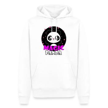 Panda magique - Sweat à capuche Premium bio Homme - blanc - Devant - Nico (187cm)