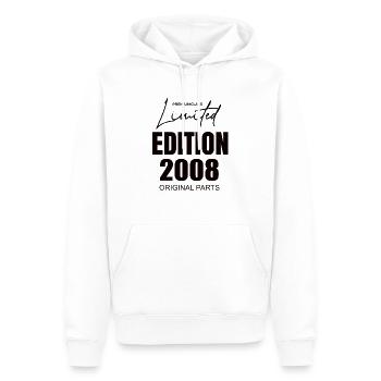 Édition limitée 2008 - Sweat à capuche Premium bio Homme - blanc - Devant - Nico (187cm)