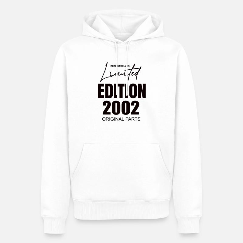 Édition limitée 2002 - Sweat à capuche Premium bio Homme - blanc