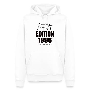 Limited Edition 1996 - Männer Premium Bio Hoodie - Weiß - Vorne - Nico (187cm)