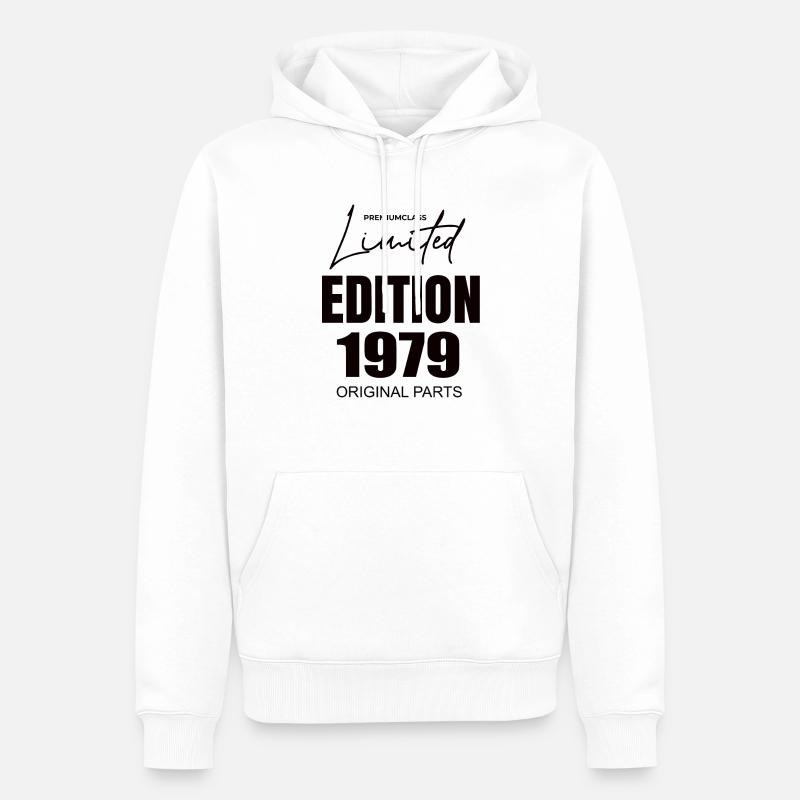 Édition limitée 1979 - Sweat à capuche Premium bio Homme - blanc