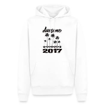 Awesome Since 2017 - Men’s Premium Organic Hoodie - white - Front - Nico (187cm)