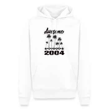 Génial depuis 2004 - Sweat à capuche Premium bio Homme - blanc - Devant - Nico (187cm)