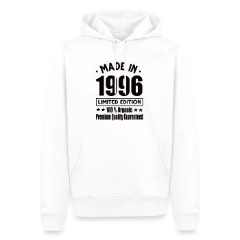 Fabriqué en 1996 Vintage Retro Limited Edition - Sweat à capuche Premium bio Homme - blanc - Devant - Nico (187cm)