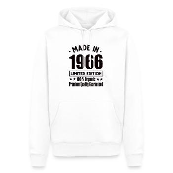 Fabriqué en 1966 Vintage Retro Limited Edition - Sweat à capuche Premium bio Homme - blanc - Devant - Nico (187cm)