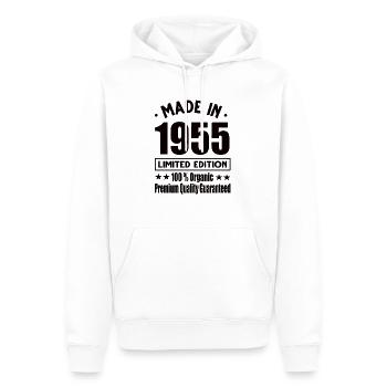 Fabriqué en 1955 Vintage Retro Limited Edition - Sweat à capuche Premium bio Homme - blanc - Devant - Nico (187cm)