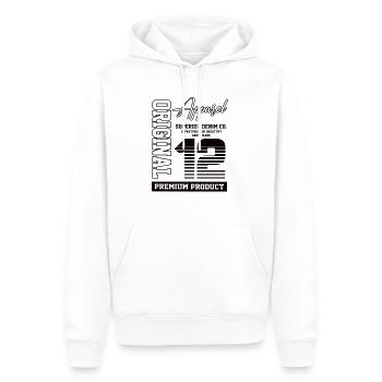 2012 Vintage Birthday Vintage Gift Retro - Men’s Premium Organic Hoodie - white - Front - Nico (187cm)