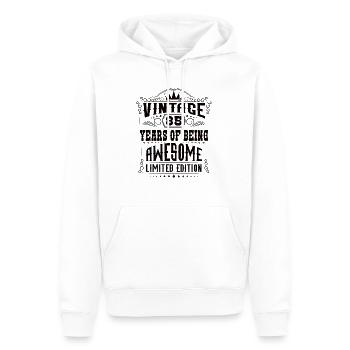 85 Years Of Being Awesome 85 Geburtstag 85 Jahre - Männer Premium Bio Hoodie - Weiß - Vorne - Nico (187cm)