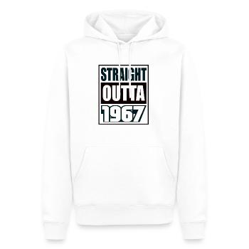 Straight Outta 1967 Geburtstag 1967 Geboren 1967 - Männer Premium Bio Hoodie - Weiß - Vorne - Nico (187cm)