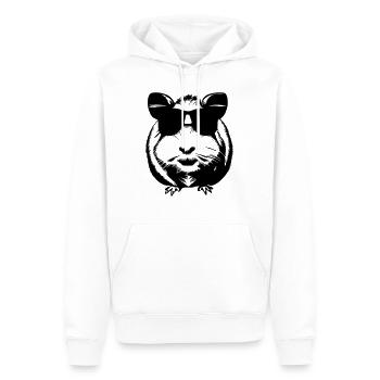 Guinea Pig Cool Sunglasses Funny Vector 3 - Men’s Premium Organic Hoodie - white - Front - Nico (187cm)
