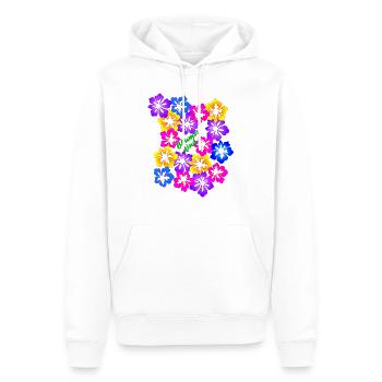 blumenkind - Männer Premium Bio Hoodie - Weiß - Vorne - Nico (187cm)