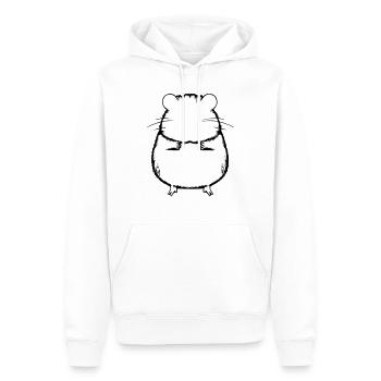 Hamster cute animal rodent animals pet vector 14 - Men’s Premium Organic Hoodie - white - Front - Nico (187cm)