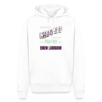 dogge aus dem weg donald  smylie cookies - Männer Premium Bio Hoodie - Weiß - Vorne - Nico (187cm)