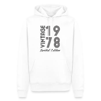 Vintage 1978 Vintage Geburtstag Retro Vintage - Männer Premium Bio Hoodie - Weiß - Vorne - Nico (187cm)