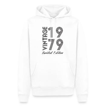 Vintage 1979 Vintage Geburtstag Retro Vintage - Männer Premium Bio Hoodie - Weiß - Vorne - Nico (187cm)