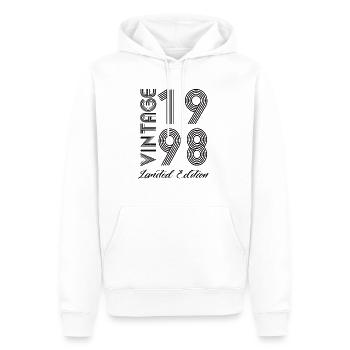 Vintage 1998 Vintage Geburtstag Retro Vintage - Männer Premium Bio Hoodie - Weiß - Vorne - Nico (187cm)