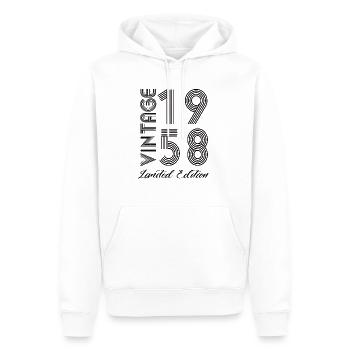 Vintage 1958 Vintage Geburtstag Retro Vintage - Männer Premium Bio Hoodie - Weiß - Vorne - Nico (187cm)