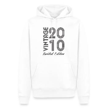 Vintage 2010 Vintage Geburtstag Retro Vintage - Männer Premium Bio Hoodie - Weiß - Vorne - Nico (187cm)