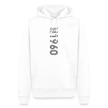 Édition limitée 1960 - Sweat à capuche Premium bio Homme - blanc - Devant - Nico (187cm)