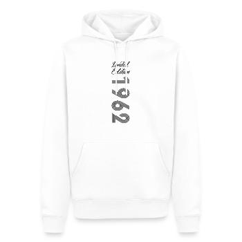 Édition limitée 1962 - Sweat à capuche Premium bio Homme - blanc - Devant - Nico (187cm)
