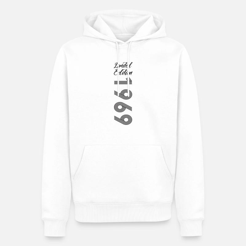 Édition limitée 1969 - Sweat à capuche Premium bio Homme - blanc