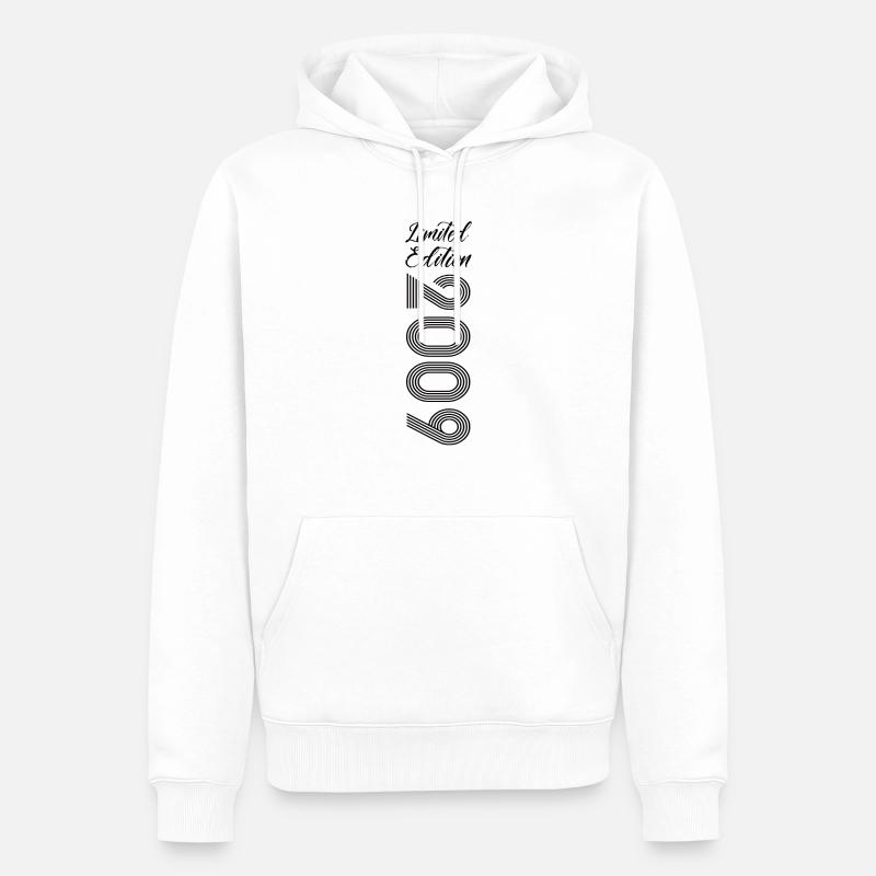 Édition limitée 2009 - Sweat à capuche Premium bio Homme - blanc
