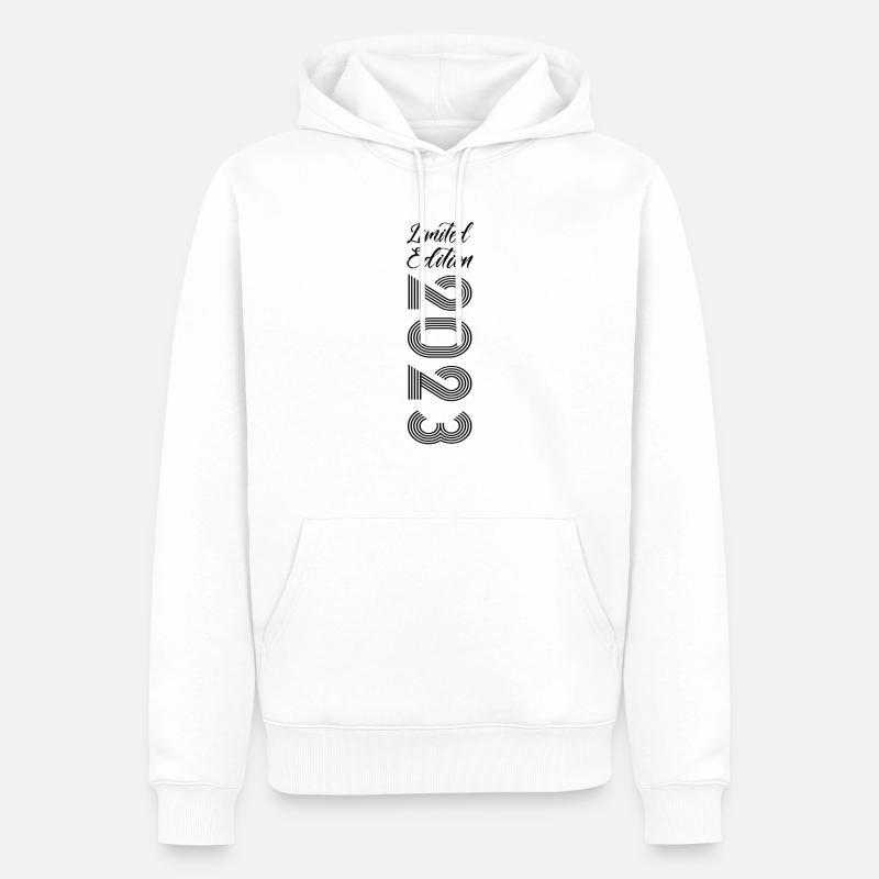 Édition limitée 2023 - Sweat à capuche Premium bio Homme - blanc
