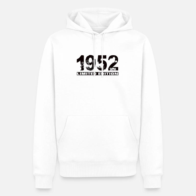 Édition limitée 1952 - Sweat à capuche Premium bio Homme - blanc