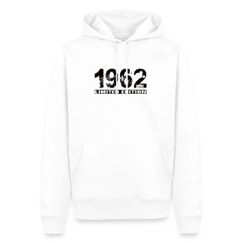 Édition limitée 1962 - Sweat à capuche Premium bio Homme - blanc - Devant - Nico (187cm)