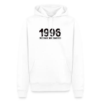 Limited Edition 1996 - Männer Premium Bio Hoodie - Weiß - Vorne - Nico (187cm)
