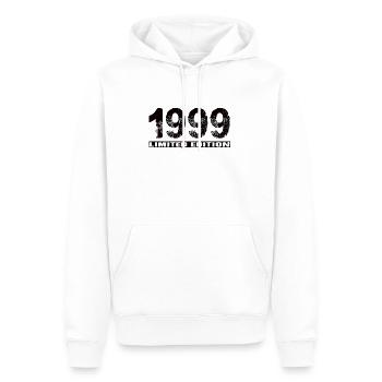 Limited Edition 1999 - Männer Premium Bio Hoodie - Weiß - Vorne - Nico (187cm)